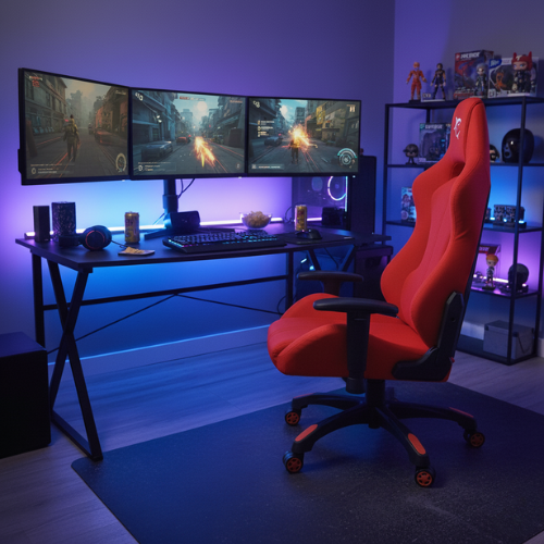 White Shark Gaming Chair Monza Red